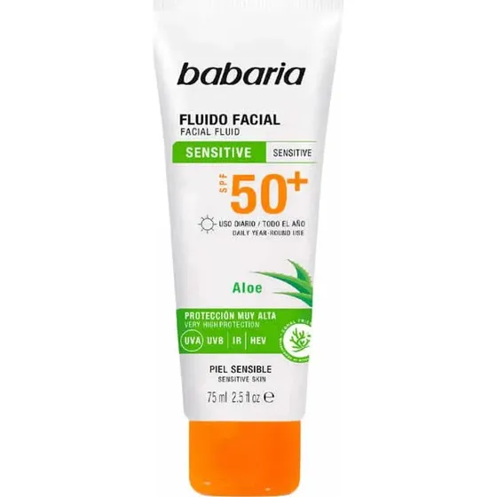 Babaria Ansigtsvæske SPF50 til sensitiv hud 75ml