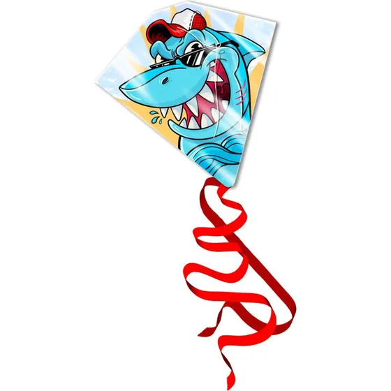 Eolo Kites Ready 2 Fly Shark Drage, 59x55 cm, 4+ år