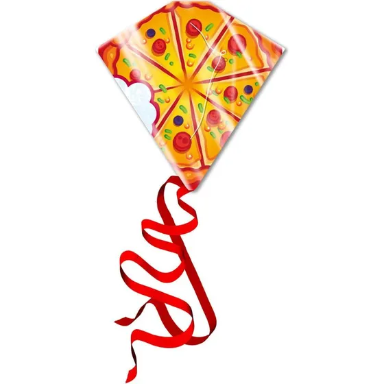Eolo Kites Ready 2 Fly Drage - Pizza, 59x55cm, 4+ år