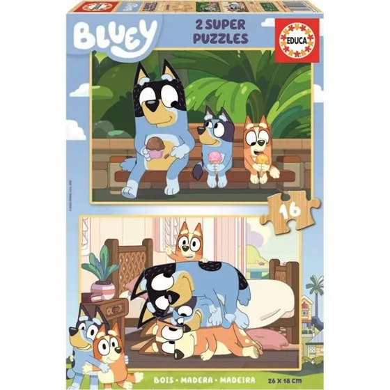 Educa Bluey 2x16 Brikker Puslespil