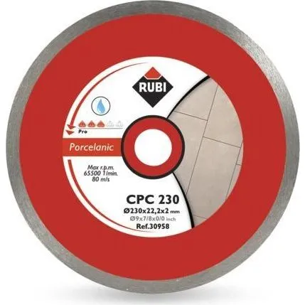 Rubi CPC 200 Pro Diamantskive til Porcelanfliser 200 mm