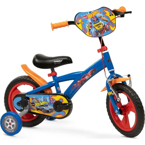 Toimsa Hot Wheels Børnecykel 12" blå med støttehjul