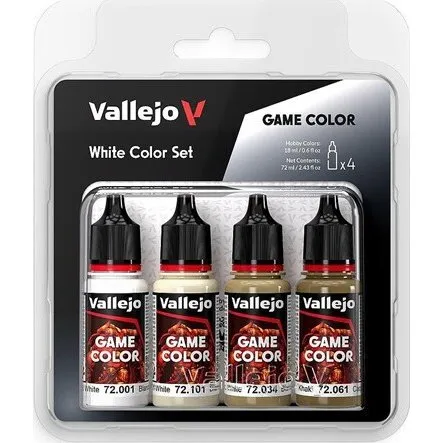 Vallejo Game Color Hvid Maling Set 4x18 ml