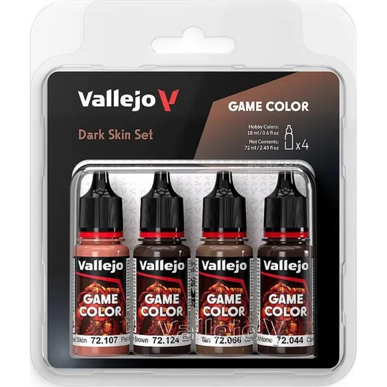 Vallejo Game Color Dark Skin 4x18ml