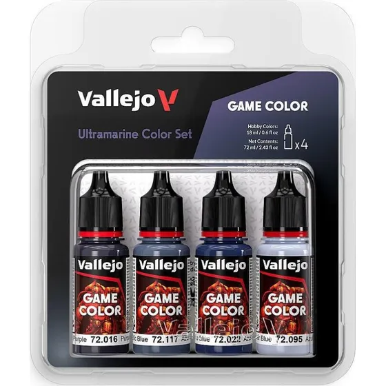 Vallejo Game Color Ultramarine Malesæt 4x18 ml