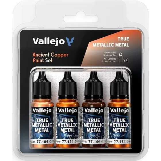 Vallejo True Metallic Metal Light - Ancient Copper 4x18 ml