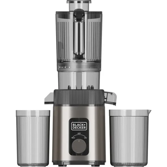 Black+Decker ES9240130B Slowjuicer 200W Rustfrit Stål
