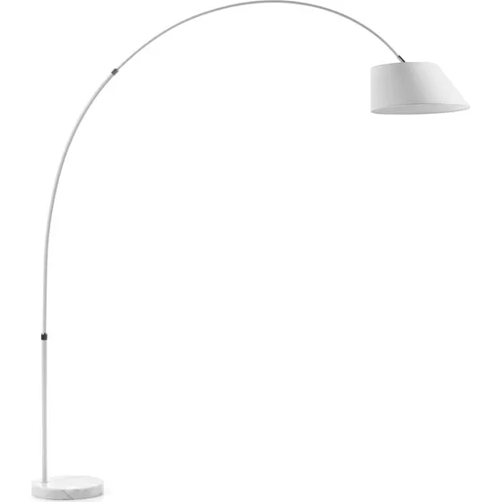 Kave Home Lee gulvlampe hvid marmor stål 189 cm