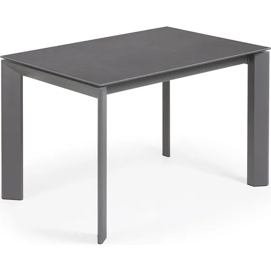 Kave Home Axis spisebord 120-180 cm mørkegrå keramisk bordplade