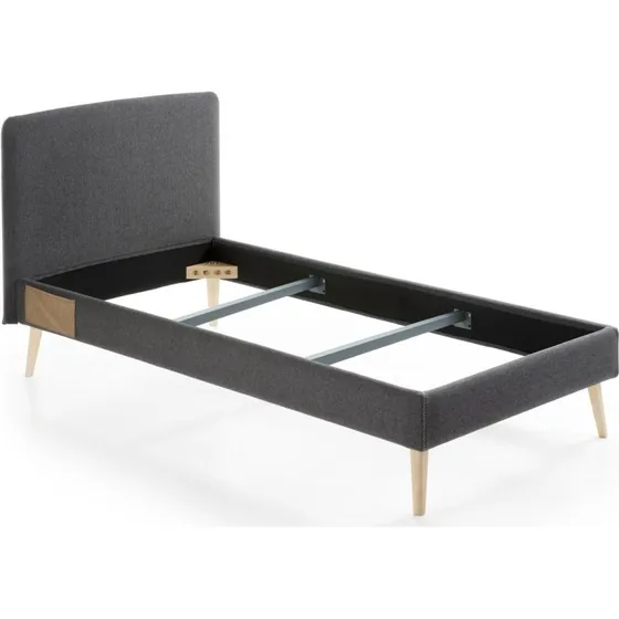 Kave Home Dyla sengerammebetræk sort 90x190 cm