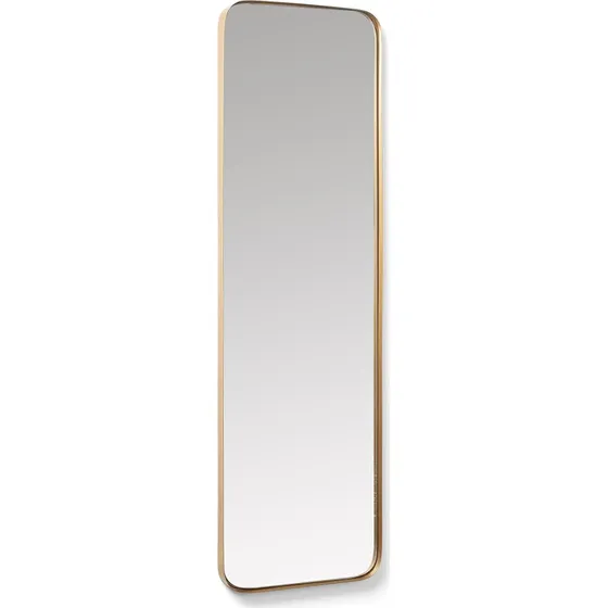 Kave Home Marcus Vægspejl 100x30 cm i Guld Metal