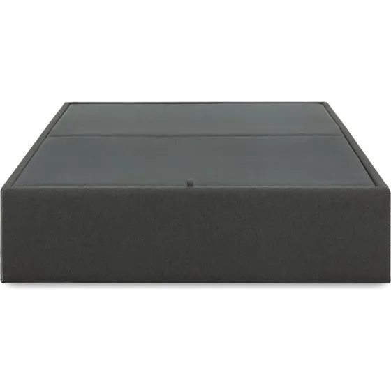 Kave Home Matters foldesofa 180x200 cm, sort stof med opbevaring