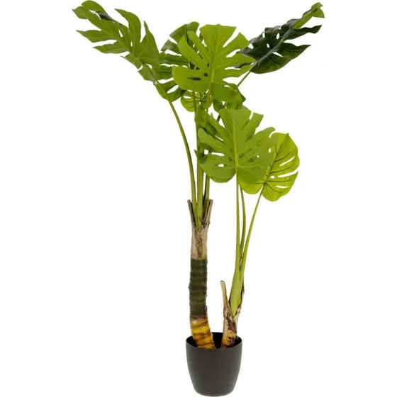 Kave Home Monstera Kunstig Stueplante 130 cm i Sort Potte