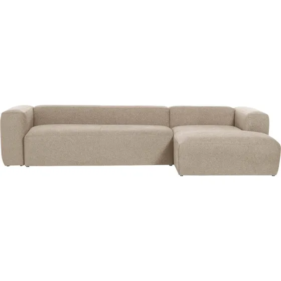 Kave Home Blok Sofa med Chaiselong, Højre, Beige