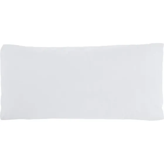 Kave Home Dulcia Pude 30x60 cm i hvid bomuld med pletafvisende finish