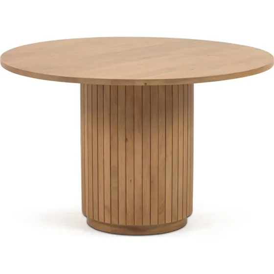 Kave Home Licia spisebord, rund 120 cm, natur mangotræ