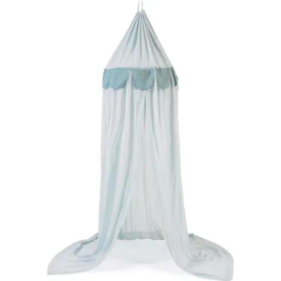 Kave Home Carelene Sengehimmel, lyseblå, 100% bomuld, 60x230 cm