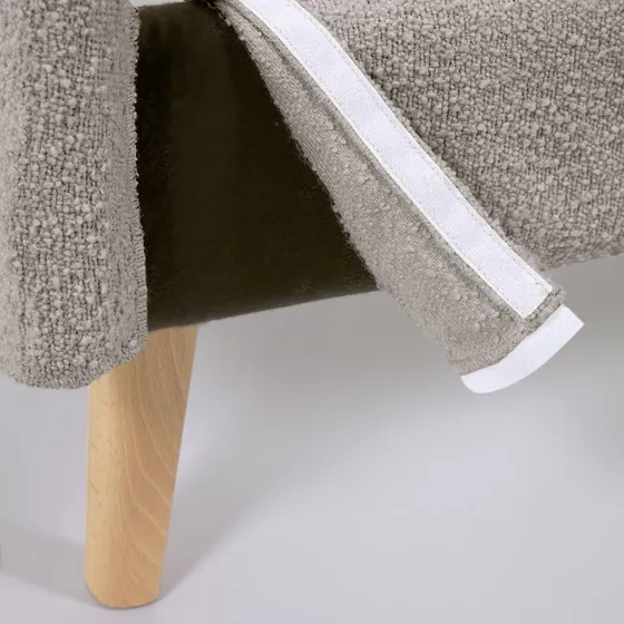 Kave Home Lydia Betræk 160x200 cm lysegrå fleece