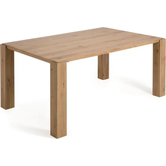 Kave Home Deyanira spisebord 160x90 cm i natur egefinér og egetræ