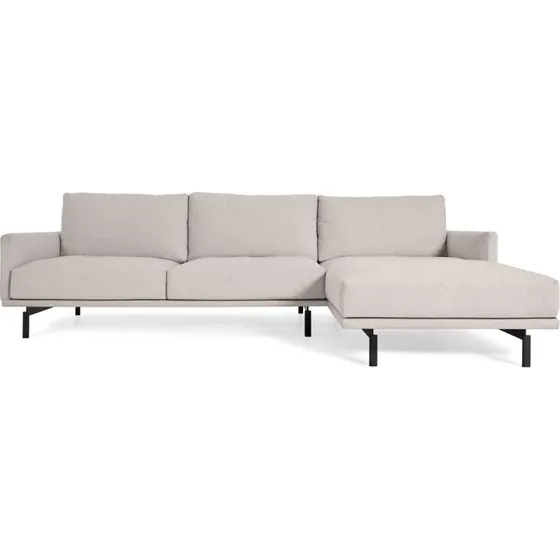 Kave Home Galene 314 cm højrevendt chaiselong sofa beige