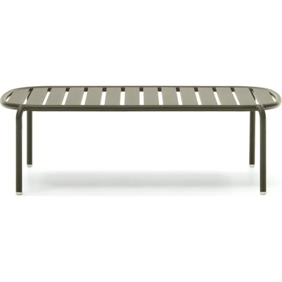 Kave Home Joncols aluminium havebord grøn 113x65 cm