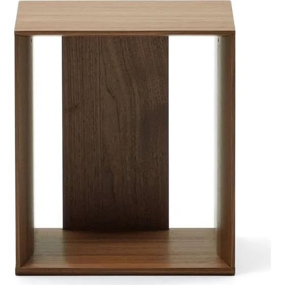 Kave Home Litto Lille Bogreol Mørk Natur 38x34 cm