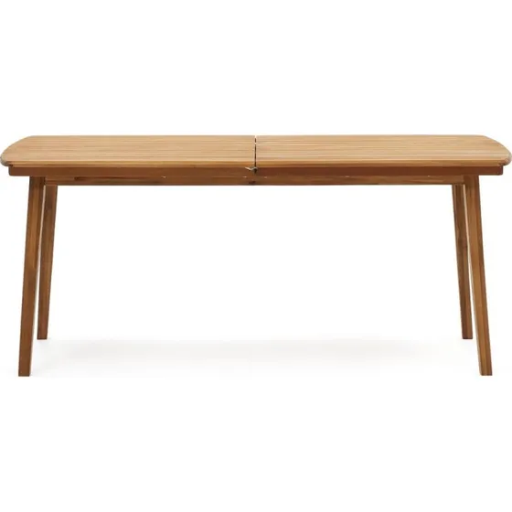 Kave Home Thianna havebord med udtræk, natur akacietræ (180x90)