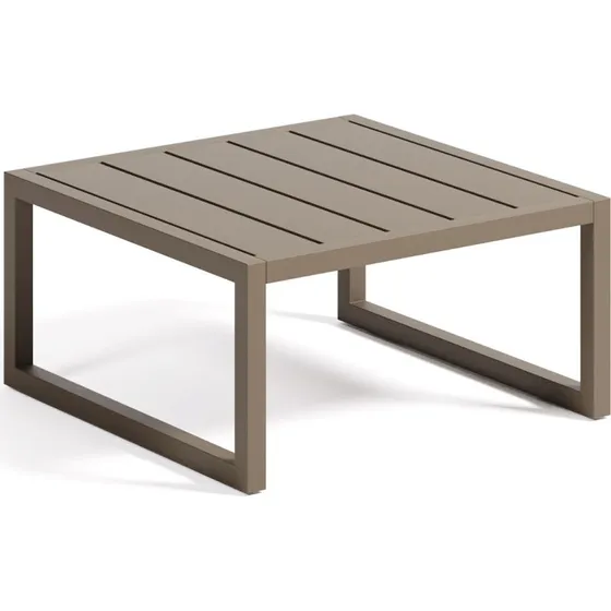 Kave Home Comova grøn aluminium 60x60 cm sidebord