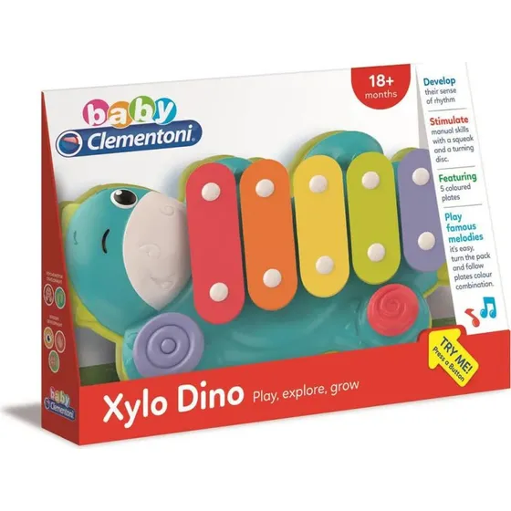 Clementoni Baby Musical Xylofon – 5 farverige tangenter