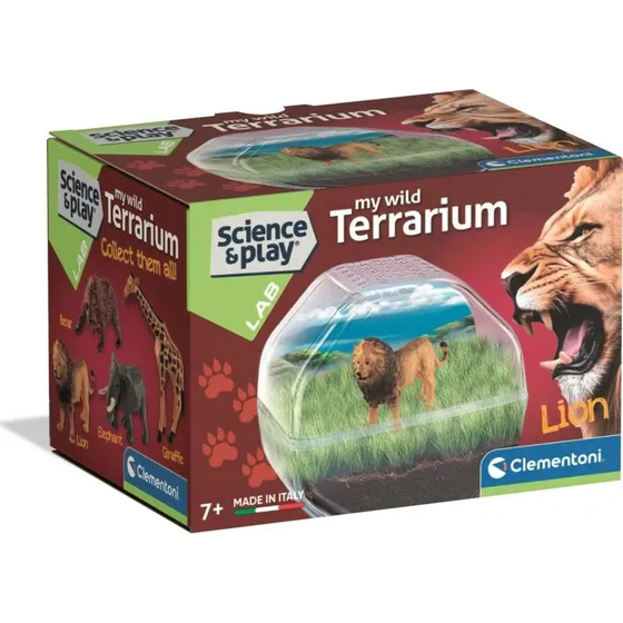 Clementoni Mini Terrarium Lion – Mini-terrarium-sæt med naturoplevelse