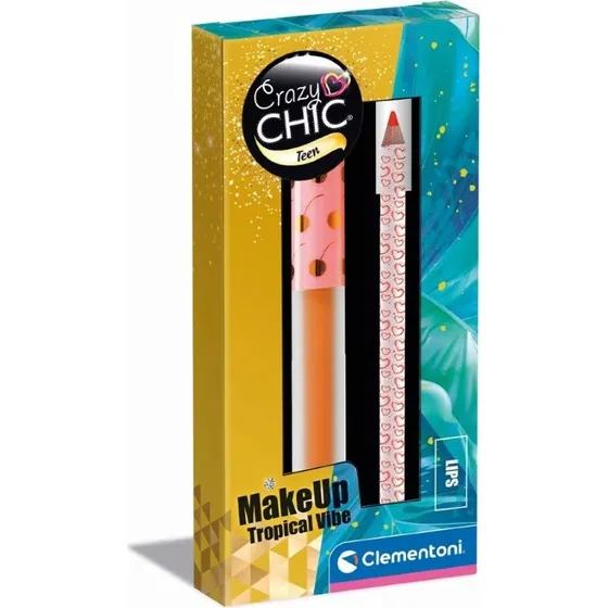 Clementoni Crazy Chic Tropical Vibe Lipgloss & Læbeblyant 2 pcs
