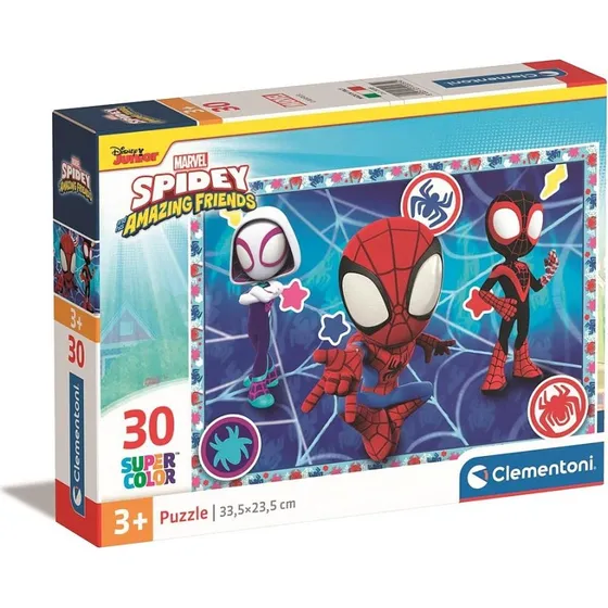 Clementoni Super Color Marvel Spidey 30-brikker Floorpuzzle