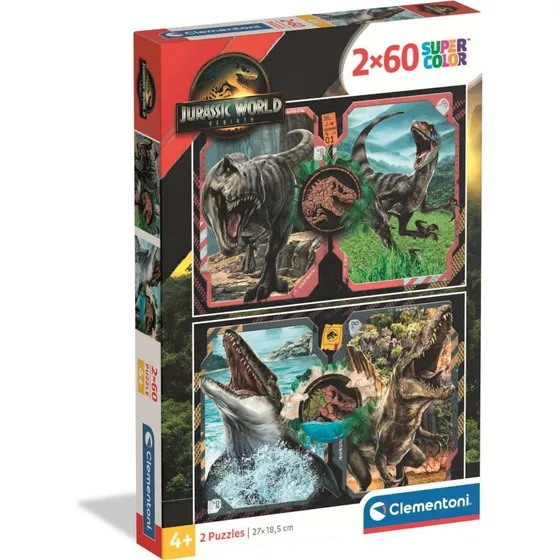 Clementoni Jurassic World 2x60 Brikker Puslespil