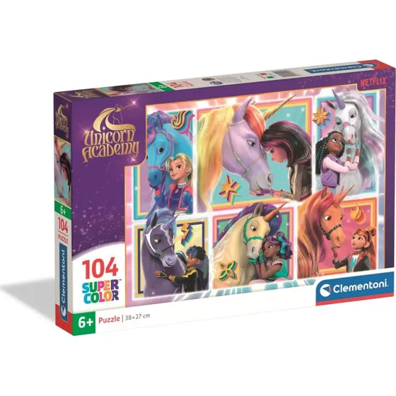 Clementoni Unicorn Academy 3 - 104 Brikker Puslespil