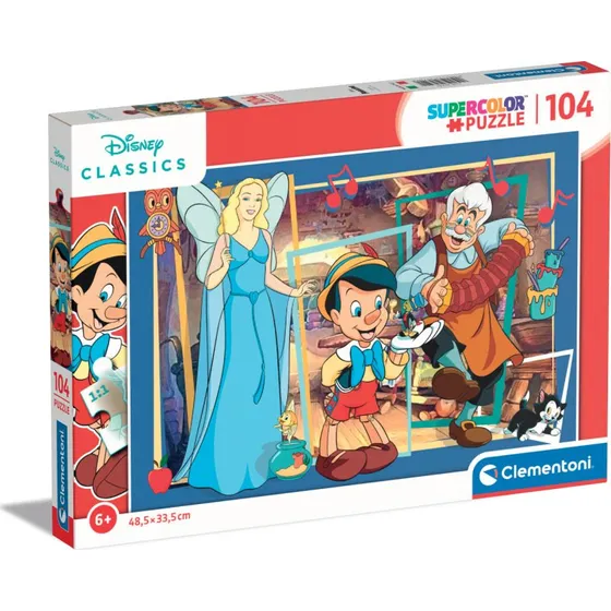 Clementoni Disney Pinocchio Puslespil 104 Brikker