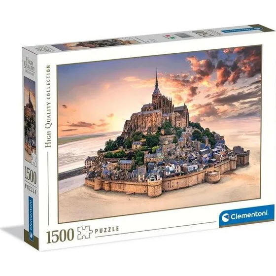 Clementoni Mont Saint-Michel 1500 brikker, gulvpuslespil