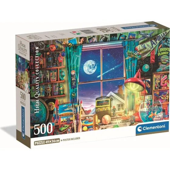 Clementoni To the Moon 500 Brikker Puslespil (Bundpuzzle)