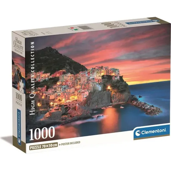 Clementoni Puslespil 1000 Brikker – Manarola