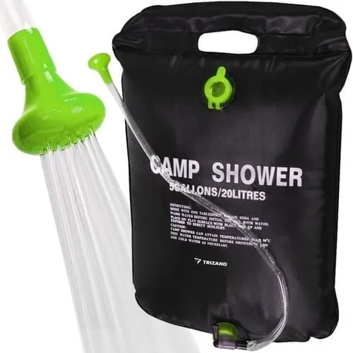 SOLARISK Campingbruser - 20 Liter Solcelledrevet Bruser