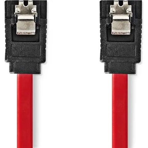 Nedis SATA-kabel 1.5 Gbps 7-pin 0,5m Rød