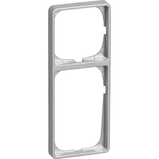 LK Fuga Baseline 50 ramme, 2,5 modul, metallic