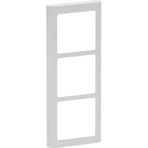 LK Fuga 63 Soft designramme 3x1 modul, lysegrå