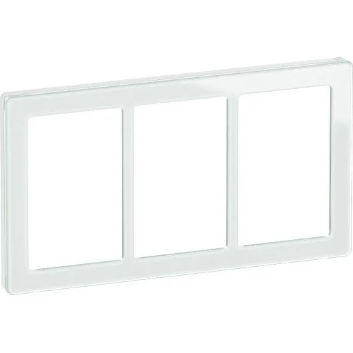 LK Fuga Pure 66 designramme, 3x1,5 modul, hvid
