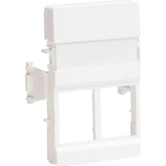 Belden CDT Clickline Montageramme til 2x Keystone, Hvid