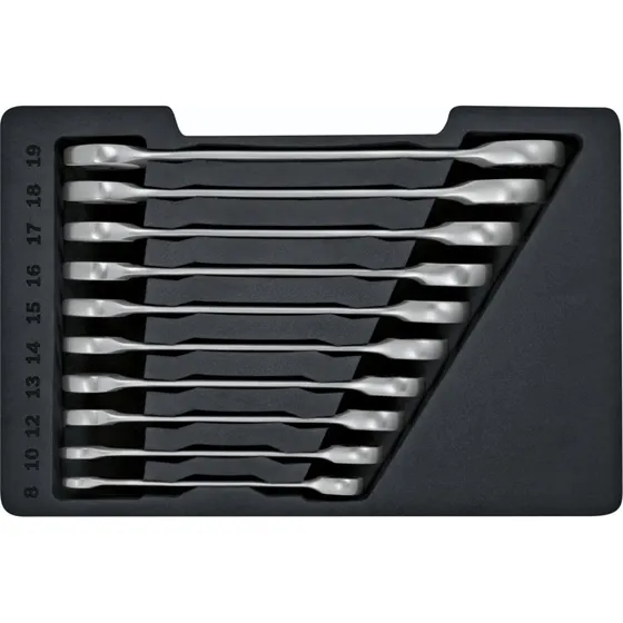 Bosch Professional Gaffelnøglesæt, 10 dele (8-19mm)