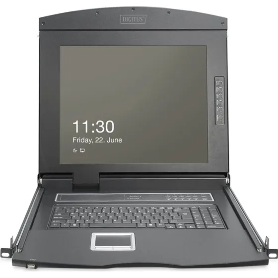 Digitus DS-72221-2GE KVM-konsol, 8 porte, 1U, Full HD