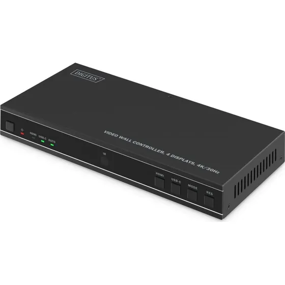 DIGITUS Videovæg-controller til 4 skærme - 4K/30 Hz (DS-55358)