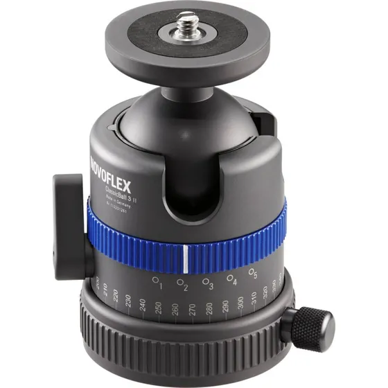 Novoflex CB3 II Kuglehoved - Sort/Blå Metal