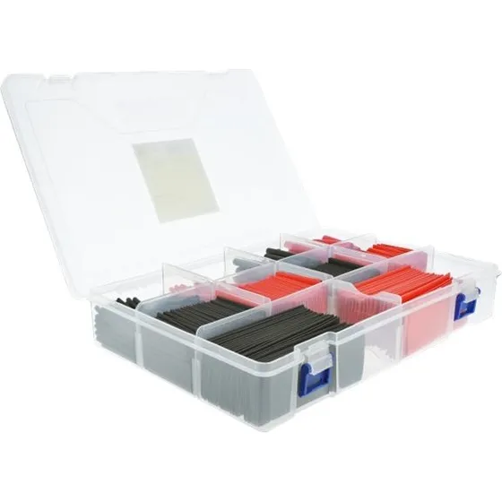 Delock Assortment Box Varmekrymp-rør Sort & Rød (520 stk.)