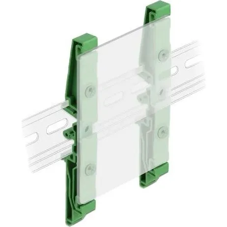 DeLOCK DIN-skinnerclips til PCB, 122 mm, 4 stk.